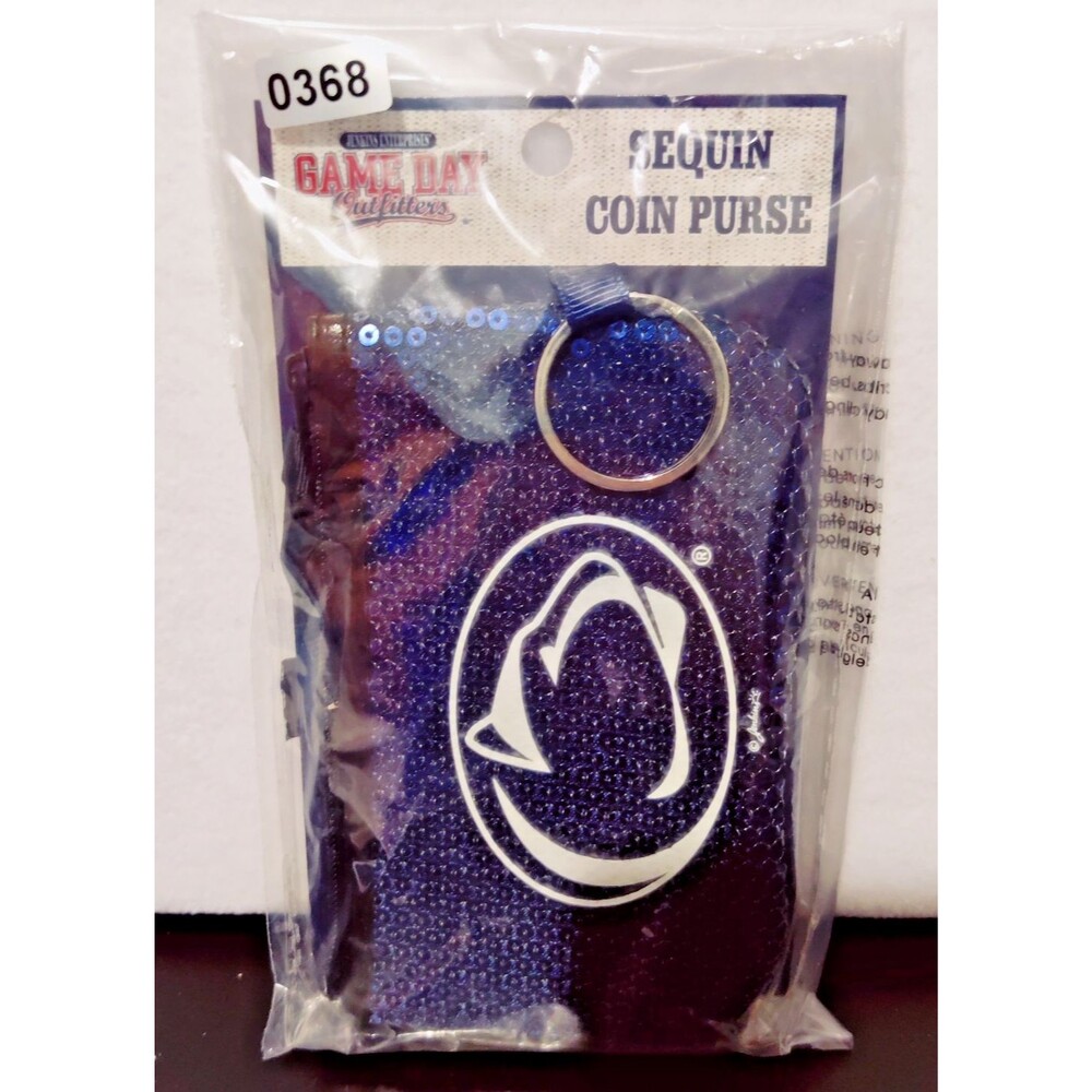 PENN STATE NITTANY LIONS OFFICIAL WOMENS SEQUIN COIN PURSE NEW